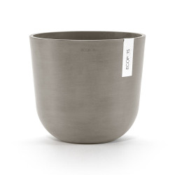 Pot Rond Oslo 25 Taupe - Ø 25 x H. 21,8 cm - 7,7 L - ECOPOTS