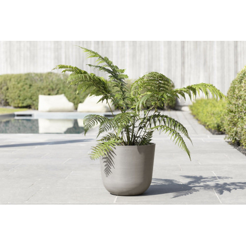 Pot Rond Oslo 35 Taupe - Ø 35 x H. 30,5 cm - 21,7 L - ECOPOTS