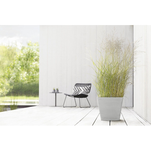 Pot Carré Rotterdam 40 Blanc Gris - 40 x 40 x H. 35 cm - 37,6 L - ECOPOTS