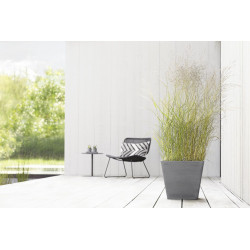 Pot Carré Rotterdam 40 Gris - 40 x 40 x H. 35 cm - 37,6 L - ECOPOTS