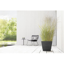 Pot Carré Rotterdam 40 Gris Foncé - 40 x 40 x H. 35 cm - 37,6 L - ECOPOTS