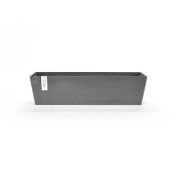 Pot Rectangulaire Bruges 80 Gris - 80 x 20 x H. 20 cm - 25 L de marque ECOPOTS, référence: J7866400