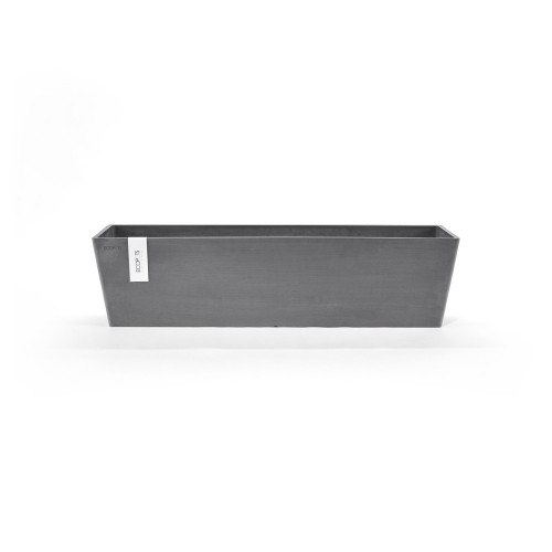 Pot Rectangulaire Bruges 80 Gris - 80 x 20 x H. 20 cm - 25 L - ECOPOTS