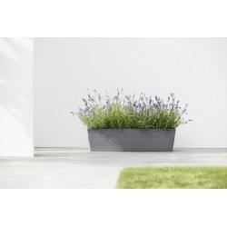 Pot Rectangulaire Bruges 80 Gris - 80 x 20 x H. 20 cm - 25 L - ECOPOTS