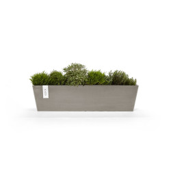 Pot Rectangulaire Bruges 80 Taupe - 80 x 20 x H. 20 cm - 25 L - ECOPOTS