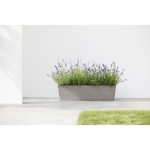 Pot Rectangulaire Bruges 80 Taupe - 80 x 20 x H. 20 cm - 25 L - ECOPOTS