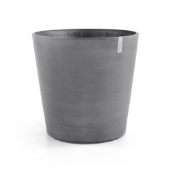 Grand pot sur roues Amsterdam 80 Gris - Ø 80 x H. 75 cm - 300 L - ECOPOTS