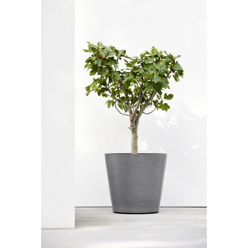 Grand pot sur roues Amsterdam 80 Gris - Ø 80 x H. 75 cm - 300 L - ECOPOTS