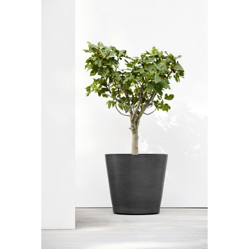 Grand pot sur roues Amsterdam 80 Gris Foncé - Ø 80 x H. 75 cm - 300 L - ECOPOTS