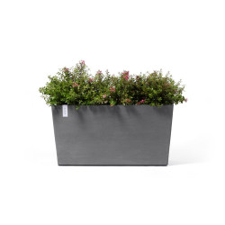 Jardinière sur roues Paris 100 Gris - 100 x 40 x H. 50 cm - 137 L - ECOPOTS