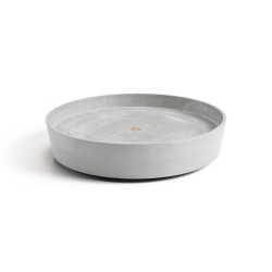 Support à roulettes Wheels 50 Blanc Gris - Ø 41,6 x H. 9 cm de marque ECOPOTS, référence: J7868200