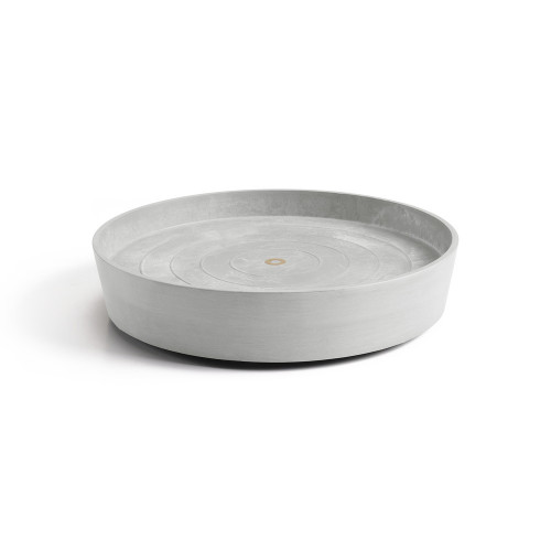 Support à roulettes Wheels 50 Blanc Gris - Ø 41,6 x H. 9 cm - ECOPOTS