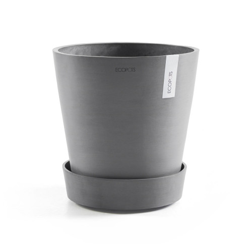 Support à roulettes Wheels 50 Gris - Ø 41,6 x H. 9 cm - ECOPOTS