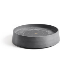 Support à roulettes Wheels Oslo 45 Gris - Ø 41 x H. 9,5 cm de marque ECOPOTS, référence: J7869100