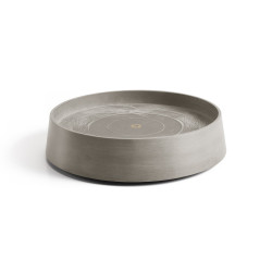 Support à roulettes Wheels Oslo 45 Taupe - Ø 41 x H. 9,5 cm de marque ECOPOTS, référence: J7869500