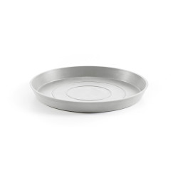 Soucoupe Round 40 Blanc Gris - Ø 36,5 x H. 3,5 cm - ECOPOTS