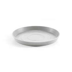 Soucoupe Round 50 Blanc Gris - Ø 44,5 x H. 3,5 cm de marque ECOPOTS, référence: J7870300