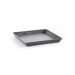 Soucoupe Square 30 Gris - 28 x 28 x H. 3 cm de marque ECOPOTS, référence: J7871900