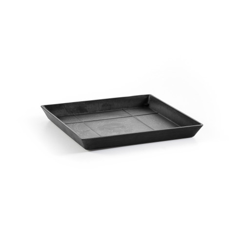 Soucoupe Square 30 Gris Foncé - 28 x 28 x H. 3 cm - ECOPOTS