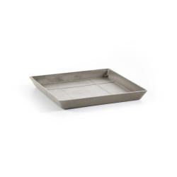 Soucoupe Square 30 Taupe - 28 x 28 x H. 3 cm - ECOPOTS