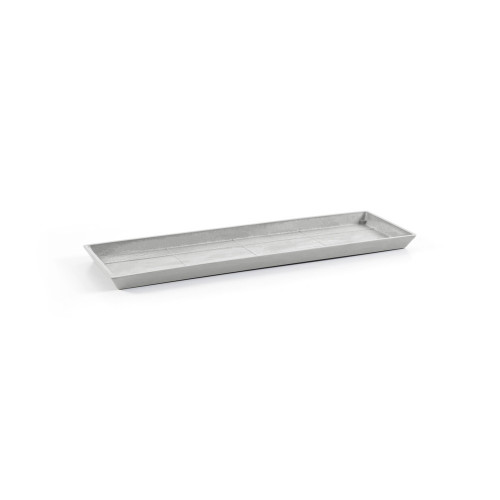 Soucoupe Rectangular 55 Old Blanc Gris - 57,5 x 19,5 x H. 2,5 cm - ECOPOTS