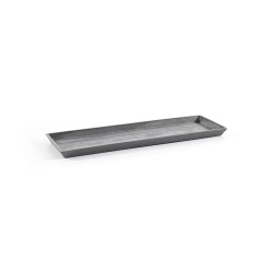 Soucoupe Rectangular 55 Old Gris - 57,5 x 19,5 x H. 2,5 cm - ECOPOTS