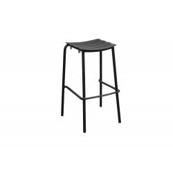 Lot de 2 tabourets de jardin haut empilable Perfect - graphite - 50 x 79 x 46 cm de marque PROLOISIRS, référence: J7889300