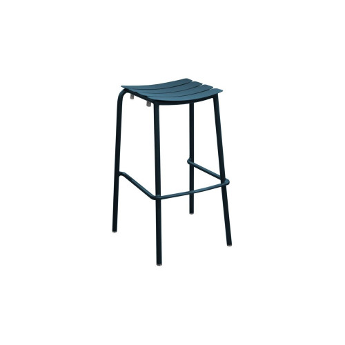 Lot de 2 tabourets de jardin haut empilable Perfect - bleu - 50 x 79 x 46 cm - PROLOISIRS