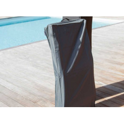 Housse de protection pour chaise pliante - 50 x 105 cm - Gris - PROLOISIRS