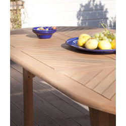 Table De Jardin Durban Ovale - 160/220X100 - PROLOISIRS