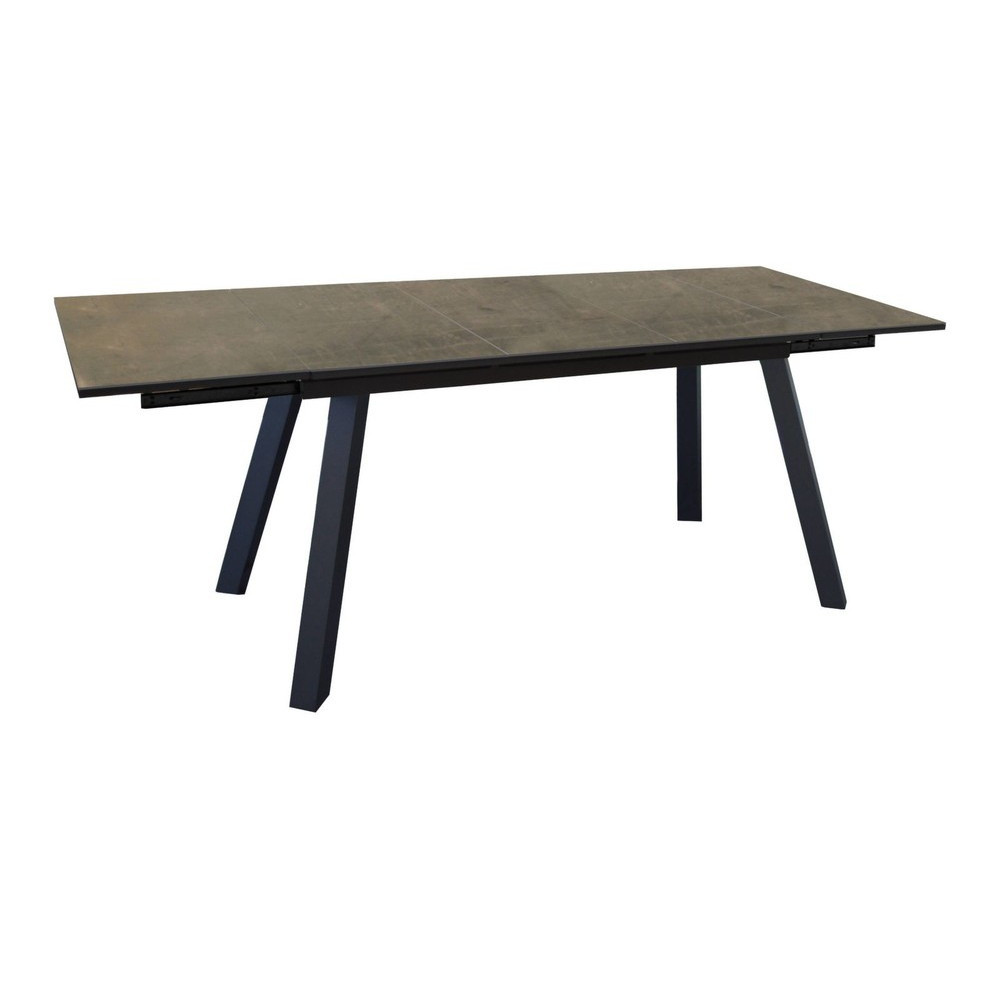 Table de jardin Agra plateau à lames Fundermax® hpl cave 150200250 cm - vue 2