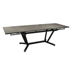 Table de jardin Vita 150/200/250 cm, plateau Kedra® alu ceram kedra - graphite/alley de marque PROLOISIRS, référence: J7064900