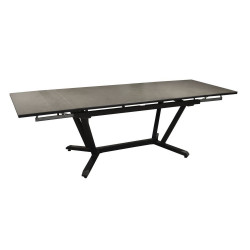 Table de jardin Vita 150/200/250 cm, plateau Kedra® alu ceram kedra - graphite/alley - PROLOISIRS