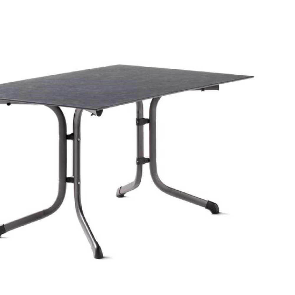 Table pliante 140 x 90 cm plateau Polytec® anthractite structure - vue 2