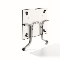 Table pliante 140 x 90 cm, plateau Vivodur® anthracite, structure gris clair - Sieger