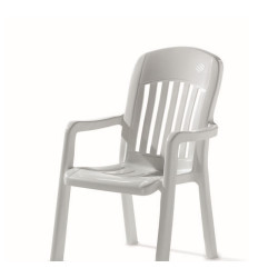 Fauteuil résine empilable COMTESSE blanc - Sieger