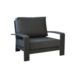 Lot de 2 Fauteuils Cordouan Sofa  graphite avec coussin Sunbrella - Aluminium de marque PROLOISIRS, référence: J7914100