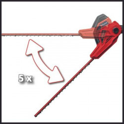 Taille-haie télescopique électrique 500 W – GC-HH 5056 - longueur de coupe 47 cm – lames laser diamant - EINHELL 