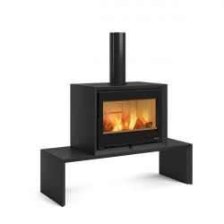 Banc noir pour poêle à bois DANTE - Nordica extraflame