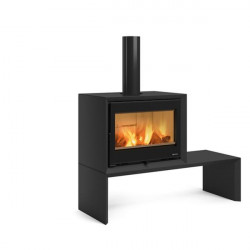 Banc noir pour poêle à bois DANTE - Nordica extraflame