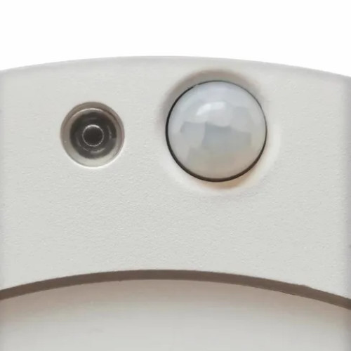 Spot à fixer ou à encastrer réglable Sensor led intégrée, rond blanc, Diam.16.5 cm - ARIC