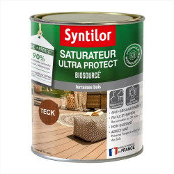 Saturateur Biosourcé nature protect pour bois, teck, mat 0.75 l - SYNTILOR