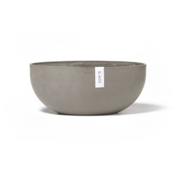 Pot Ovale Sofia Big 43 Taupe + réservoir d'eau - 43 x 25 x H. 17,5 cm - 8,2 L - ECOPOTS