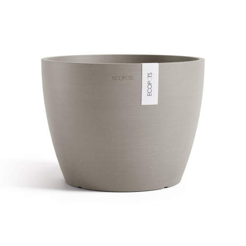 Pot Rond Stockholm 31 Taupe - Ø 31 x H. 23,3 cm - 12,9 L - ECOPOTS