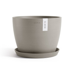 Pot Rond Stockholm 31 Taupe - Ø 31 x H. 23,3 cm - 12,9 L - ECOPOTS