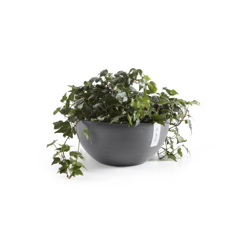 Pot Rond Brussels 30 Gris - Ø 30 x H. 14 cm - 6,5 L - ECOPOTS