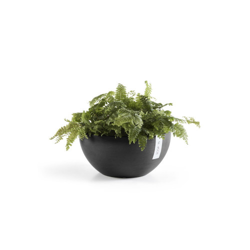 Pot Rond Brussels 25 Gris Foncé - Ø 25 x H. 12 cm - 3,6 L - ECOPOTS