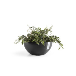 Pot Rond Brussels 30 Gris Foncé - Ø 30 x H. 14 cm - 6,5 L - ECOPOTS