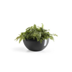 Pot Rond Brussels 30 Gris Foncé - Ø 30 x H. 14 cm - 6,5 L - ECOPOTS