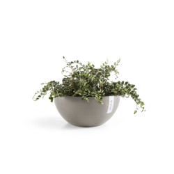 Pot Rond Brussels 25 Taupe - Ø 25 x H. 12 cm - 3,6 L - ECOPOTS